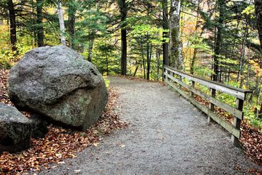 Boulders- .Flume Gorge, Franconia Notch State Park, Lincoln, New Hampshire.