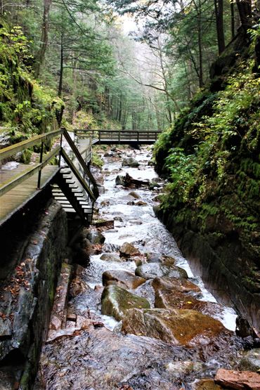 River Walkways- Flume Gorge, Franconia Notch State Park, Lincoln, New Hampshire.