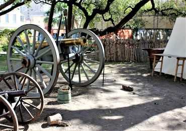Canons of Mission San Antonio- The Alamo- San Antonio, Texas. 