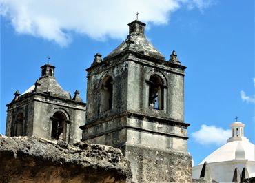  Bells of Mission Concepcion- San Antonio, Texas.