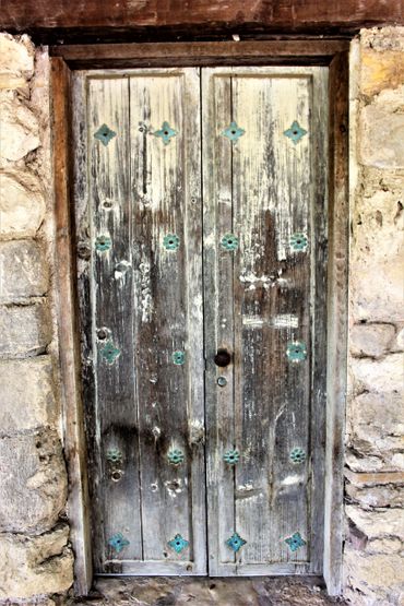 Homestead Door at Mission San Juan- San Antonio, Texas.
