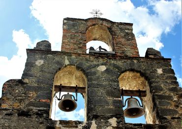 The Bells of Mission Espada- San Antonio Antonio, Texas. 