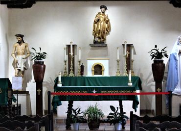 The Alter at Mission Espada- San Antonio Antonio, Texas. 