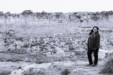 Susie at Little Jerusalem Badlands State Park