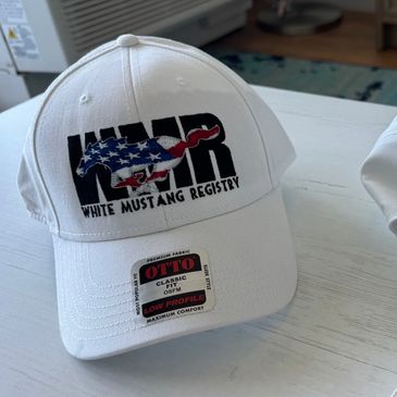 White Anerican Horse Cap