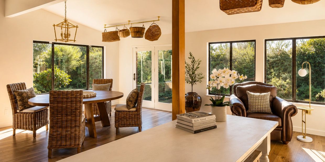 Open-concept home addition with expanded living space, natural light, updated flooring, and function