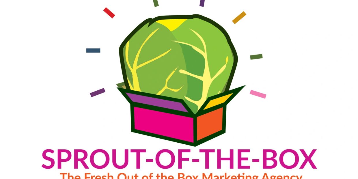 Logo of Sprout-of-the-Box with a green sprout inside a colorful box.