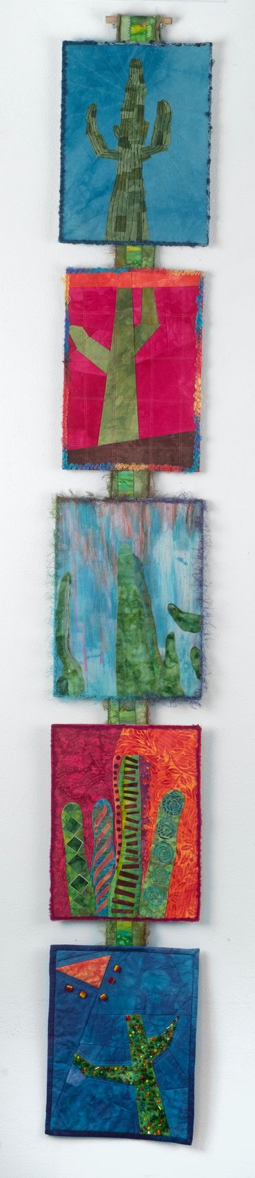 Prickly Project. Mixed Media techniques with fabric. 