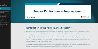 Image of Human Performance Proposal Website