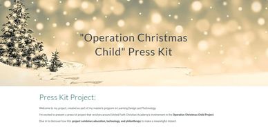 Image of Press Kit website