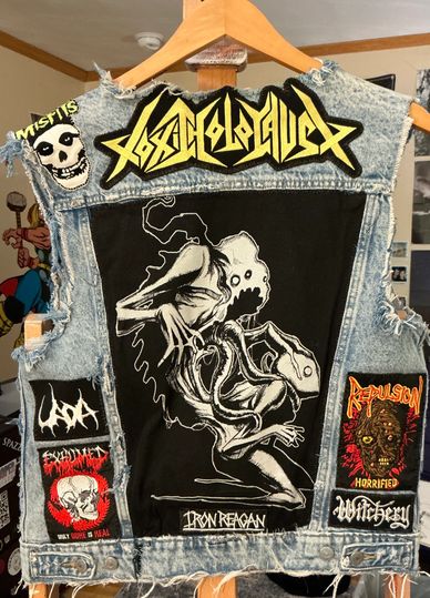 DENIM
BATTLE VEST
PTSD
SEWING
PATCHES
HEAVY METAL