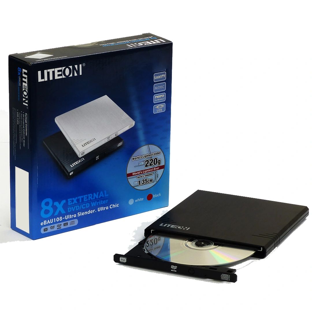 Lector Quemador Dvd Externo Liteon Ebau108 Usb 2.0 Pc Y Mac