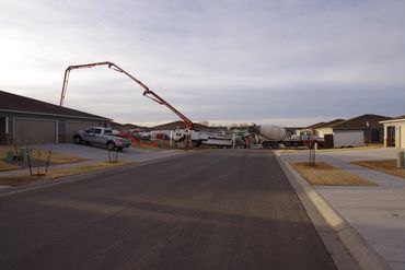 Pump Truck with Concrete Truck