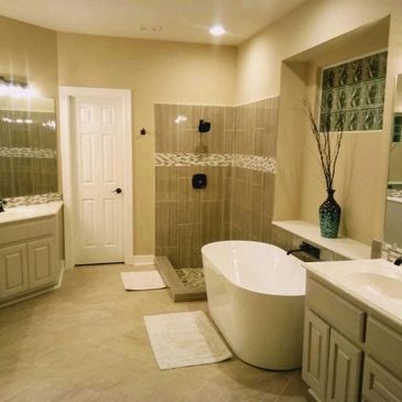 Classic Construction Bathroom remodel in houston Texas