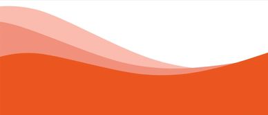Abstract waves in varying shades of orange against a white background.