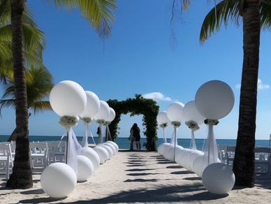Key West wedding balloons