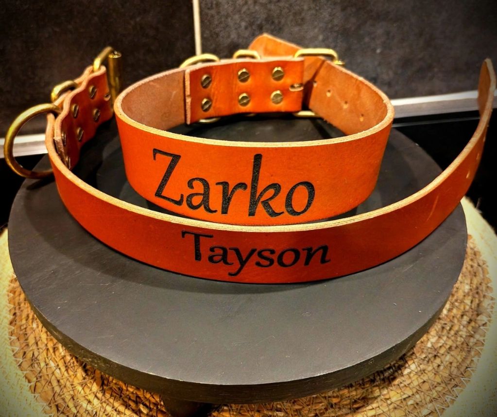 Collier en cuir véritable 4 cm, fabrication artisanale
dog sitter a domicile