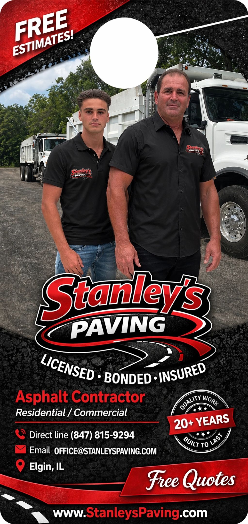 Contact Lenny or Leonard for a free quote. 