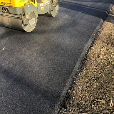 New asphalt installation 