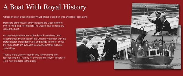 The Royal family travelling on our Thames boat