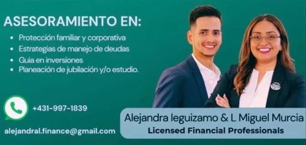 Financial advisors offering family, corporate protection, debt management, investment guidance, and retirement planning.
