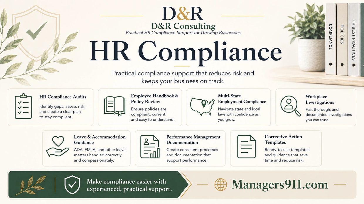 HR Compliance services by D&amp;R Consulting offering practical support for businesses.