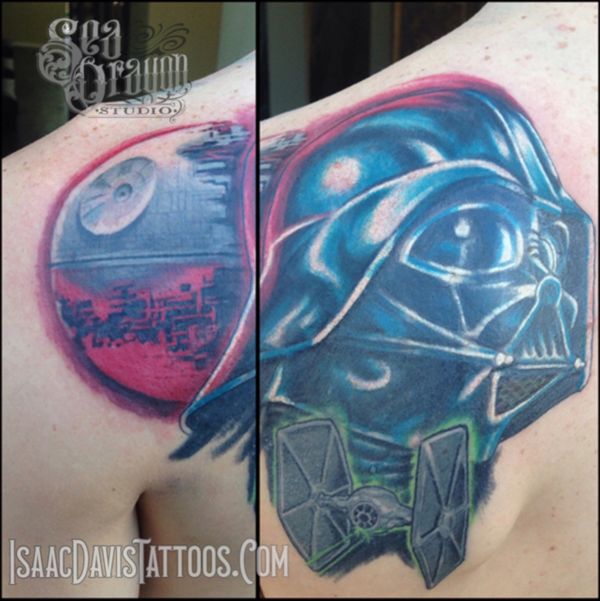 Darth vader cover up tattoo