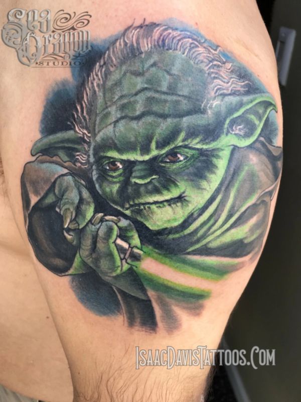 Master yoda jedi tattoo 