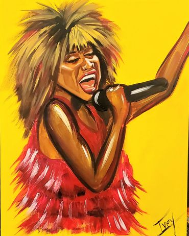Tina Turner Tribute. 3-Hour Live Painting