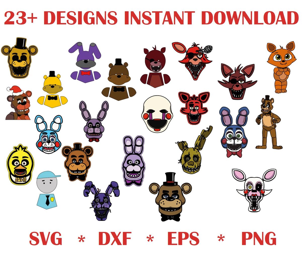 Fnaf Svg, Five Nights Freddy Svg, Freddy Svg, Five Nights at