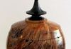 Black Oak Burl & Walnut Finial