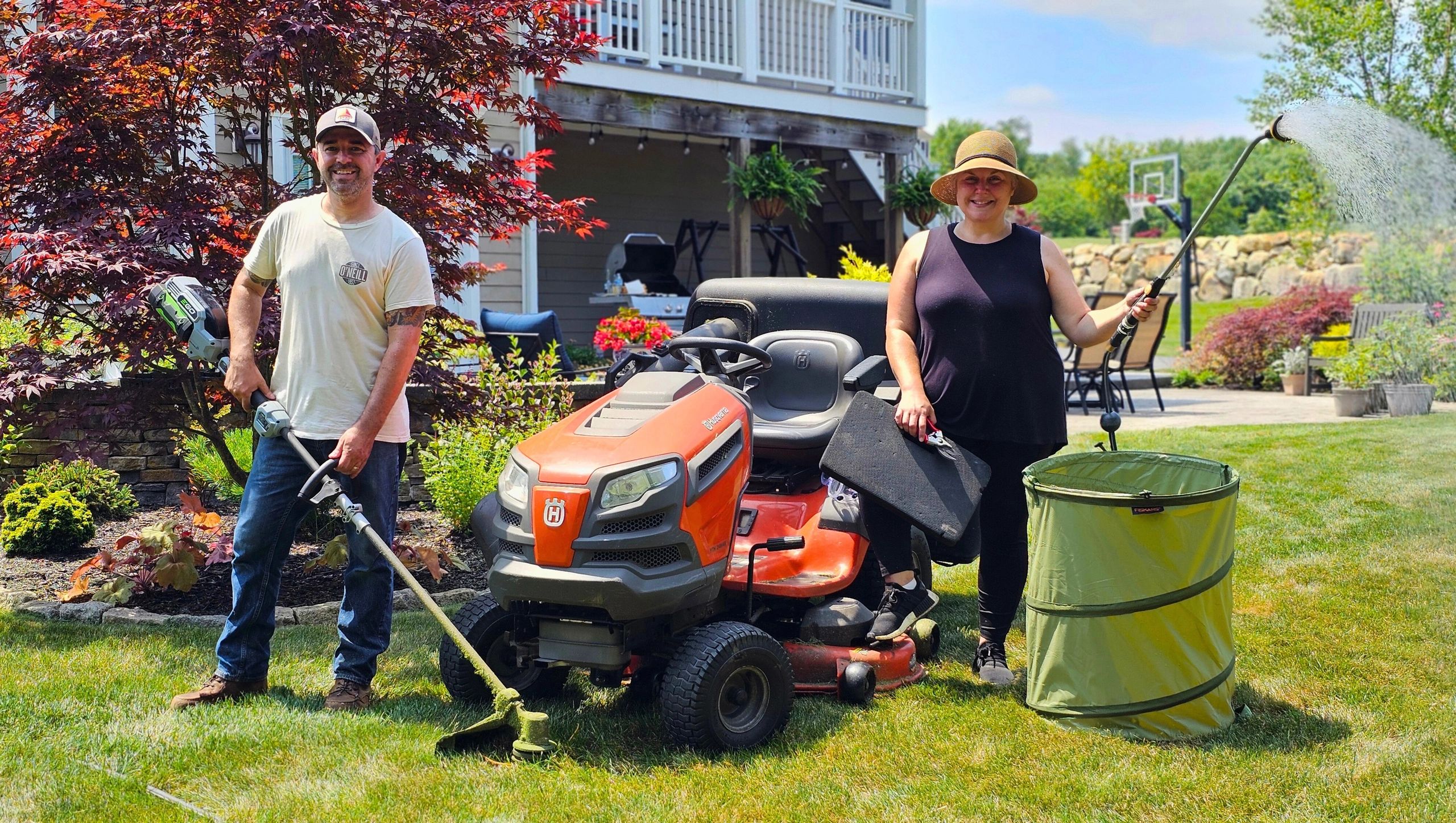 George and Steph from Hooked and Rooted YouTube Gardening Channel