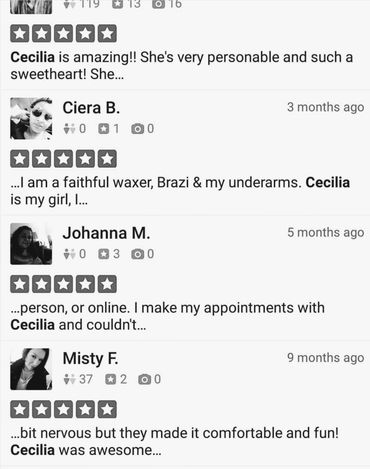 Customer Reviews, Brazilian Review, Waxing Review, Spa Review, Brazilian Waxing, Underarm Waxing