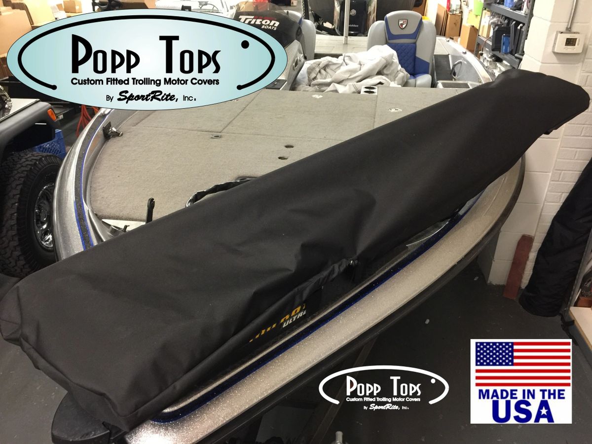 Garmin Force KRAKEN Trolling Motor Cover by PoppTops Custom Covers.