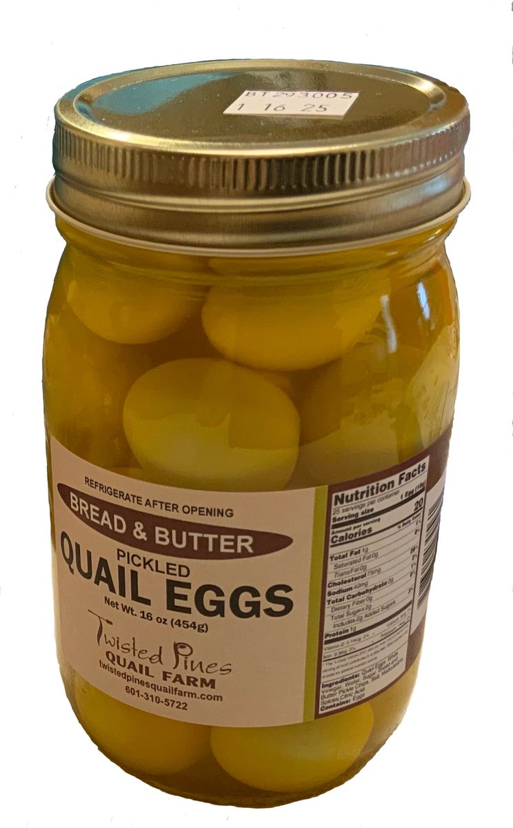Bread and Butter Pickled Quail Eggs