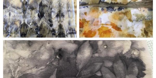 Eco-print fabric art