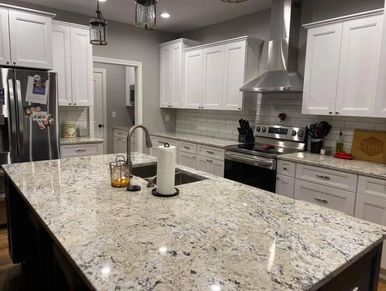 Kitchen with Granite Counter-tops
