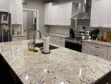 Kitchen with Granite Counter-tops