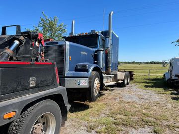 Quick Bobtail Tow with our heavy semi wrecker BK Towing and Recovery Chickasha