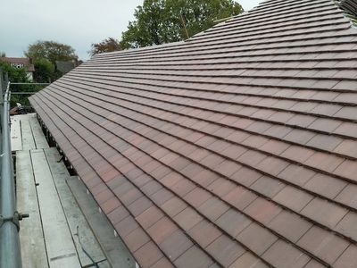 Marley plain tile roof in Bramhall