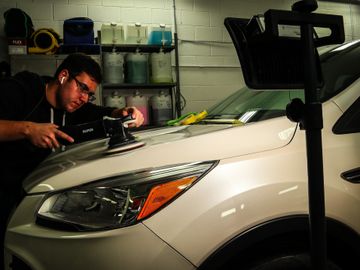 Ford Escape getting a polish, wax and buff to help bring it back to life & make it shine 