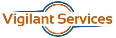Logo of Vigilant Services with modern design.