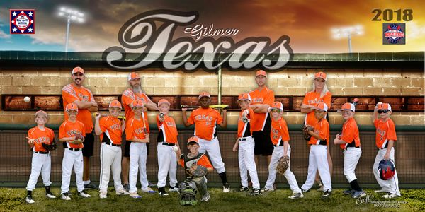 Gilmer 8U All Stars, representing Texas at the Dixie Youth World Series 2018.