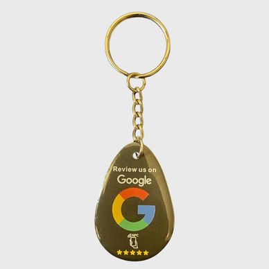Smart NFC Keychain Google Review keychain - Intelligent Tap to collect google reviews