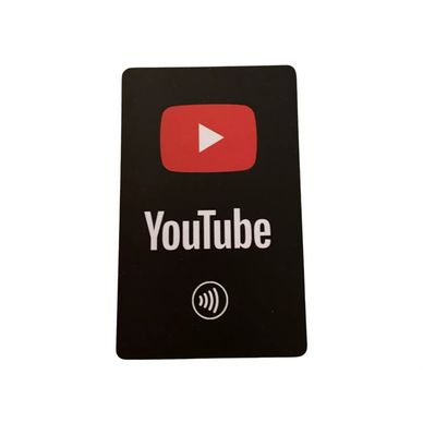 YouTube nfc cards. Tap to share your YouTube profiles to others. No more searching or long urls. 