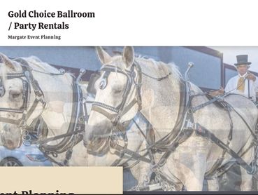 Gold Choice Ballroom / Party Rentals
Margate Event Planning. Located in Margate.