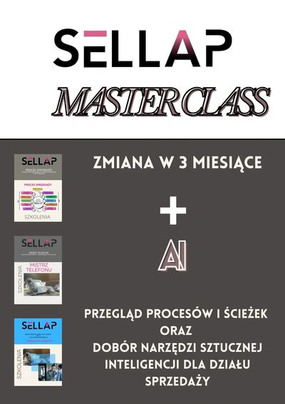 Szkolenie MasterClass pozwala w 8 tygodni przeprowadzić audyt strategii sprzedażowej dla AI