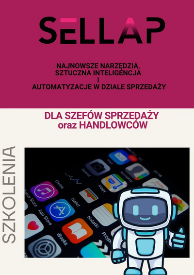 Robot reprezentujący sztuczną inteligencje w działach sprzedaży. Szkolenie sprzedażowe. 