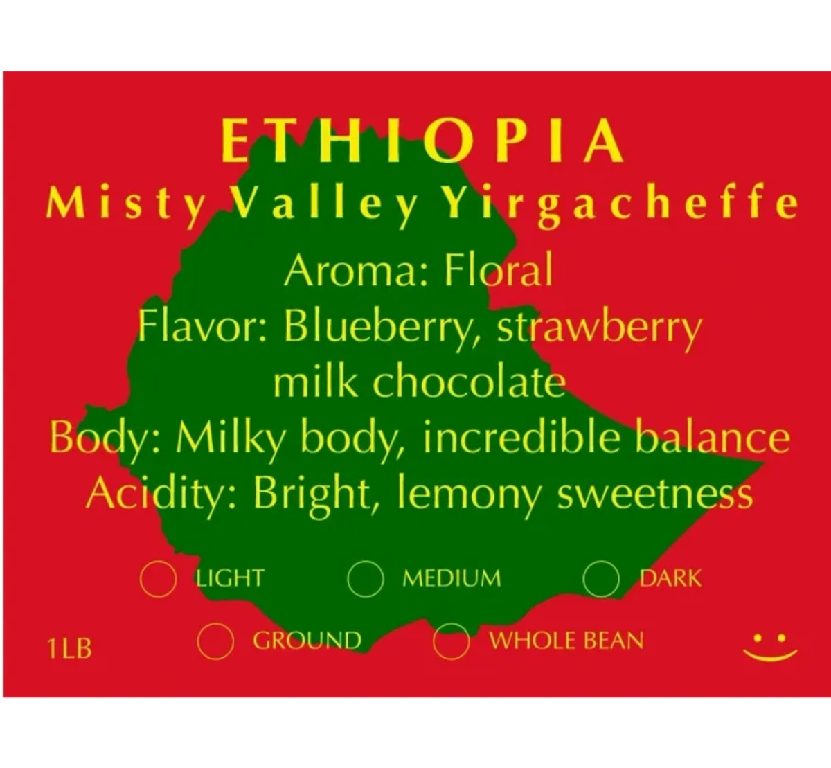 Ethiopia Misty Valley Yirgacheffe