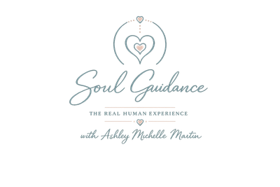 Logo for Soul Guidance with a heart and crystal design.